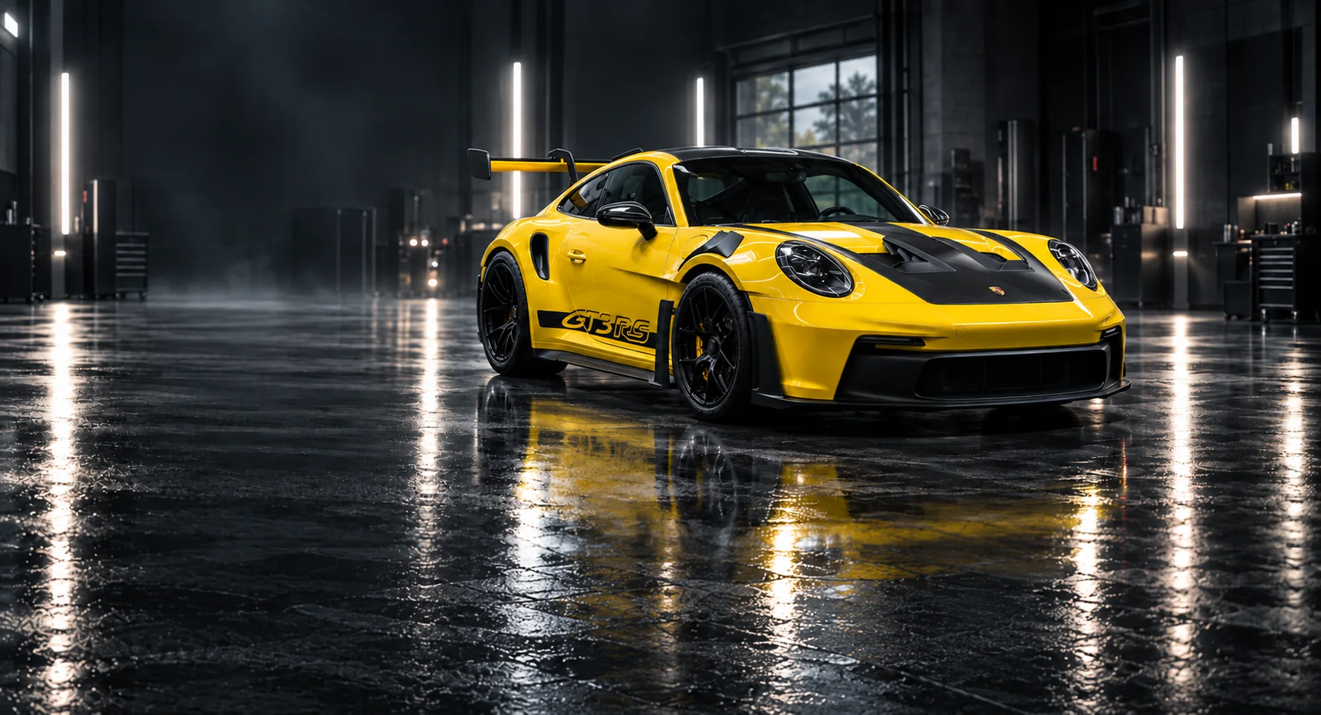 Porsche 911 GT3 RS in der VEST-Werkstatt