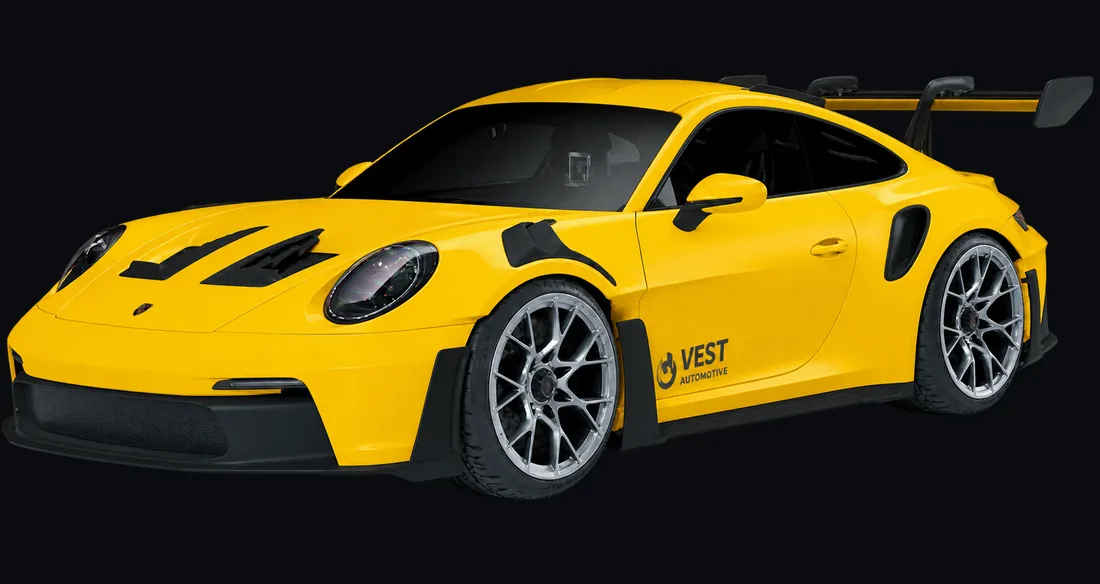 Porsche 911 GT3 RS, vollständig gelb markiert: Vollschutz im Paket Complete